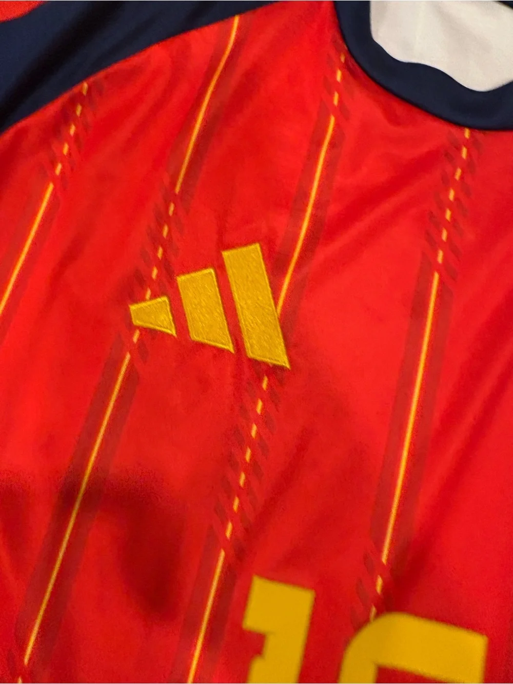 Adidas men’s World Cup Spain #16 Red Soccer Jersey zubimendi slim fit 2XL